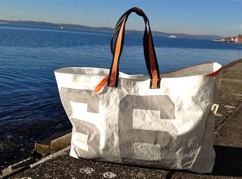 handbags made from recycled sails.